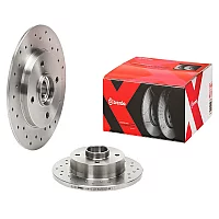 Brembo Xtra Rear Disc Peugeot 207 307 06 249Mm S With Brg and Ring asb