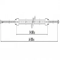 Pagid Front Brake Cable Mercedes VClass 14 30501690Mm lwb