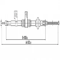 Pagid Right Handr Handbrake Cable Psa 4008outlander 10 16321418Mm 4X4