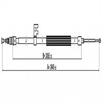Pagid Left Hand Rrhr Brake Cable Peugeot 2008 19 19431082Mm