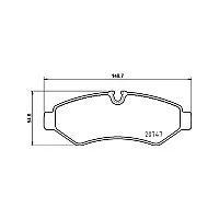 Brembo Rear Brake Pads Mercedes Sprinter 907 18