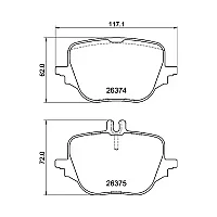 Pagid Rear Brake Pads Mercedes S Class 223 20