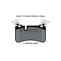 Pagid Street Street Rear Break Pads Mercedes Ml Class 11 with Amg Sport Pk