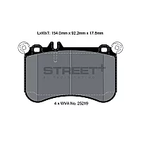 Pagid Street Street Front Brake Pads Mercedes AClass Amg 13 brembo Bs