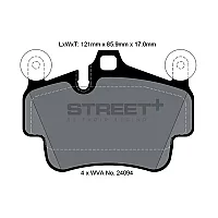 Pagid Street Street Front Brake Pads Porsche 997 996 Turbo 01 wo Cerami