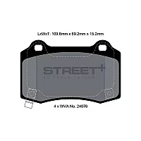 Pagid Street Street Rear Brake Pads Chryslerjeep 300Cgrand Cherokeee