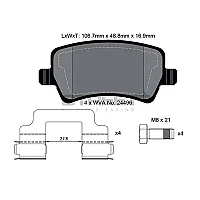 Pagid Street Street Rear Brake Pads Ford SMax 06 with Epb