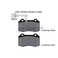 Pagid Street Street Brake Pads Jag SType XjR 97 208 Gti Ds3 11