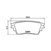 Pagid Rear Break Pads Mitsubishi Eclipse Cross Outlander Iii 18 With Epb
