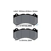 Pagid Street Street Front Brake Pads Nissan Gtr R35 07 Cherokee Srt Br4