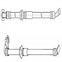 Pagid Brake Hose Front Left Hand Suzuki Jimny 98