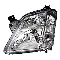 Tyc Ns Headlamp Meriva 0310 Chrome Bezel Halogen Non Adaptive