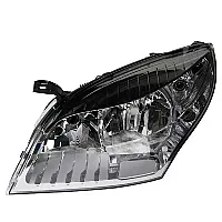 Tyc Ns Headlamp Megane 08 Halogen Wo Integral Drl Chrome Bezel