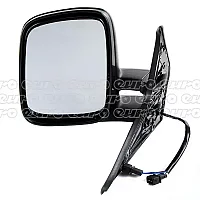 Macht Ns Door Mirror Transporter T4 9103 Electric Black Heated Convex