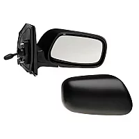 Macht Os Door Mirror Corolla 0104 and 0407 Cable Black Convex