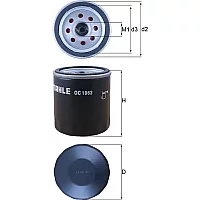 Mahle Oc1063 Mknecht Oil Filter
