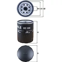Mahle Oc298 Mknecht Oil Filter
