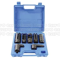 Masterpro Lambda Oxygen Sensor Socket Set 7Pc 38 Inch and 12 Sq Drive