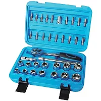Streetwize 36Pcs 38 Drive Cv Socket Set Chrome Vanadium