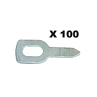 Gys Straight Pulling Rings Steel 100Pk