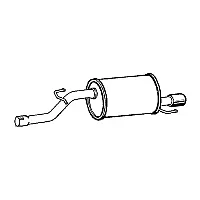 Klarius Rear Box Vauxhall Corsa 1.2I 16V Chrome Trim 06