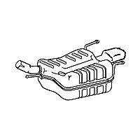 Klarius Vauxhall Corsa 1.8Gsi Z18Xe Rear Box 80306 From Ch 434446 000001
