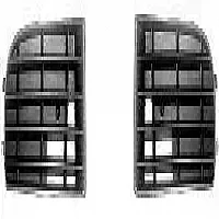 Starline Osf Bumper Grille Golf 5 04 No Fog Holes Black