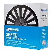 Top Tech 14 Black Gloss Speed Wheel Trim Set Of 4